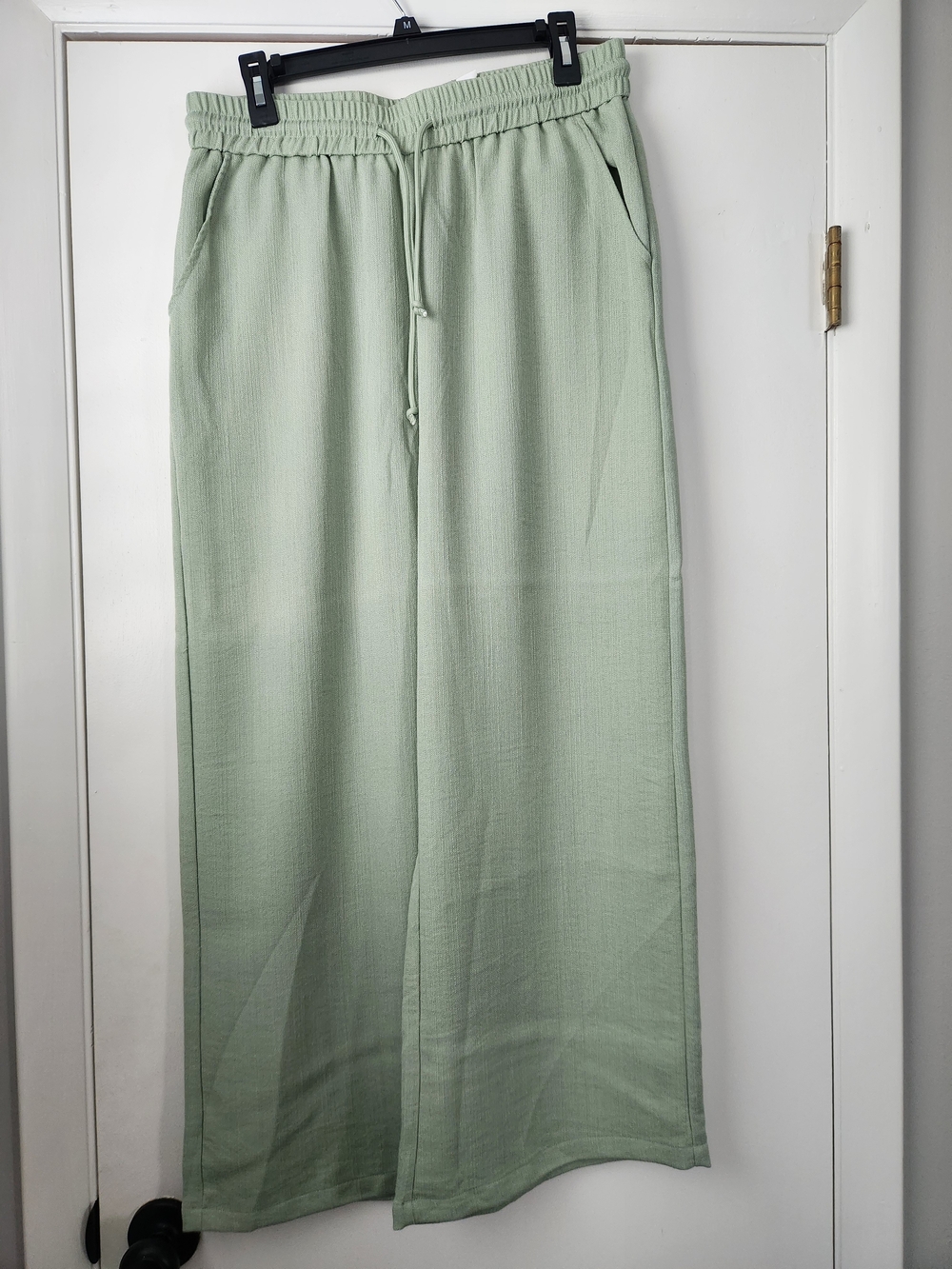 HALARA Sage Green Wide-Leg Drawstring Pants